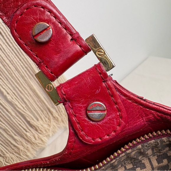 TORY BURCH Glazed Bombe Leather Tote Shoulder Bag - Picture 12 of 16